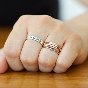 14k Rose and Yellow Gold Personalized Infinity Band E0598 image 5