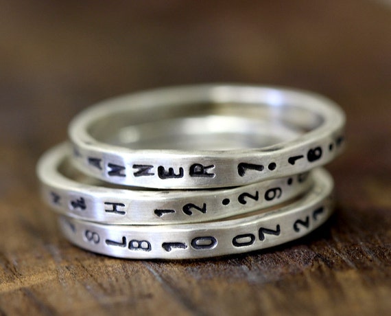 Etsy stamped rings deals