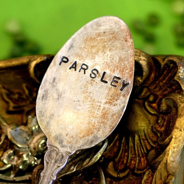 Jard&iacute;n de perejil Vintage cuchara plantas marcador marcador (E0272)