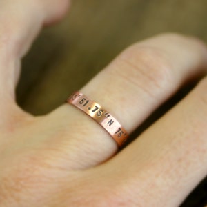 Custom ring copper band E0187 image 4