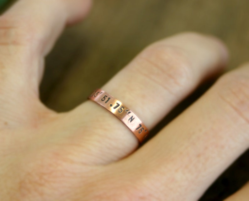 Custom ring copper band E0187 image 4