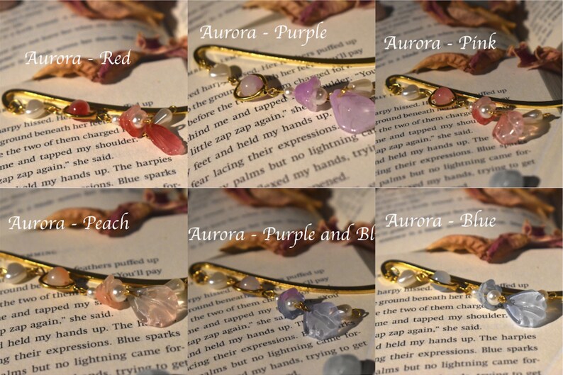 Bloomarks - Basic and Aurora versions (flower bookmarks) image 8