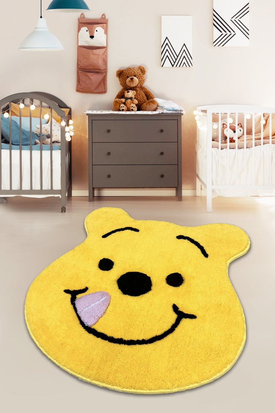 Winnie the Pooh Rug, Kids Room Rug, Area Decoration Rug, Carpet, Winnie ...
