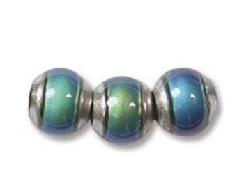 Mood Mirage Color Changing Beads 6mm 41243 (20), Large Hole Beads, Mirage Beads, Mood Beads, Temperature Sensitive Beads, Round Beads