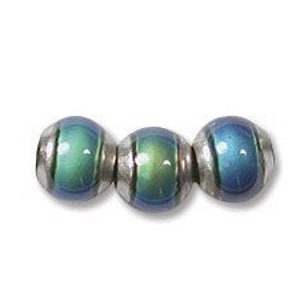 Mood Mirage Color Changing Beads 6mm 41243 (20), Large Hole Beads, Mirage Beads, Mood Beads, Temperature Sensitive Beads, Round Beads