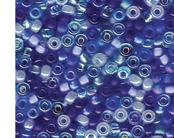 Miyuki Seed Beads Mixture Blue Tones Mixture 11-Mix02 24g Blue 11/0 Japanese Seed Beads, Blue Seed Bead, Glass Seed Bead, Rocaille Seed Bead