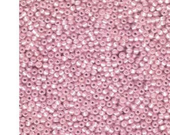 Miyuki Seed Beads Silver Lined Alabaster Pink 11-644 24g 11/0 Japanese Seed Bead, Hot Pink Seed Beads, Glass SeedBeads