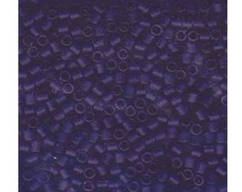DBL748-80 Matte Transparent Cobalt Miyuki Delica Beads