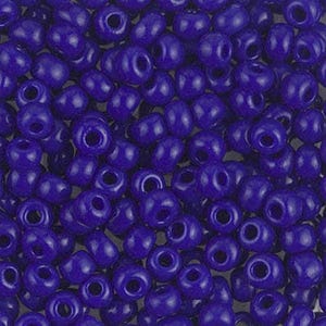 Miyuki Seed Beads 6/0 Opaque Cobalt Blue 6-414 20g in a Tube, Glass Seed Beads, Size 6 Seed Beads, Japanese Seed Beads, Round Seed Beads