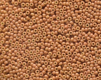 Miyuki Seed Beads Duracoat Creamy Coral 11-4457 23g Opaque 11/0 Japanese Seed Bead, Seed Beads, Glass Seed Beads