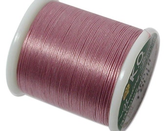 K.O. Beading Thread, Lilac Purple Japanese Beading Thread 43326 55yd, KO Beading Thread, Size B Beading Thread, Pre-Wax Nylon 330dtex