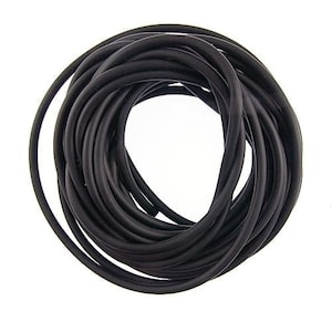 4mm Hollow Rubber Tubing 41480 (5meters) Beadalon Brand Hollow Rubber Cording, Rubber Stringing Material, Black Rubber for Memory Wire