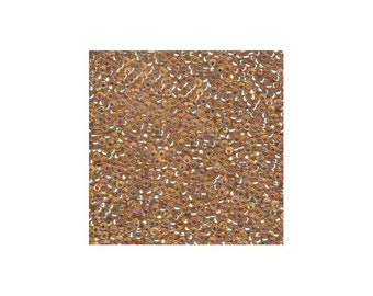 Miyuki Seed Beads 8/0 Silver-Lined Gold AB 8-1003 22g Tube, Glass Seed Beads Size 8