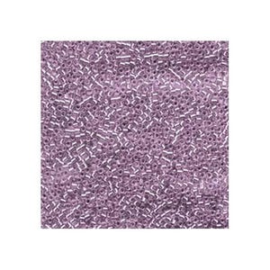 11/0 Miyuki Delica Beads Japanese Seed Beads DB1205 (7.2g), Silver Lined Lt Amethyst Purple Delica Seed Bead, Glass Seed Bead, Cylinder Bead