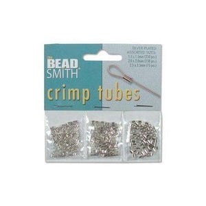 Crimp Tube Beads Assortment Silver-plated 41105 2mm Crimps, 2mm Silver Crimps, Spacer Beads, Silver Plated Crimps, Beading Wire Crimps