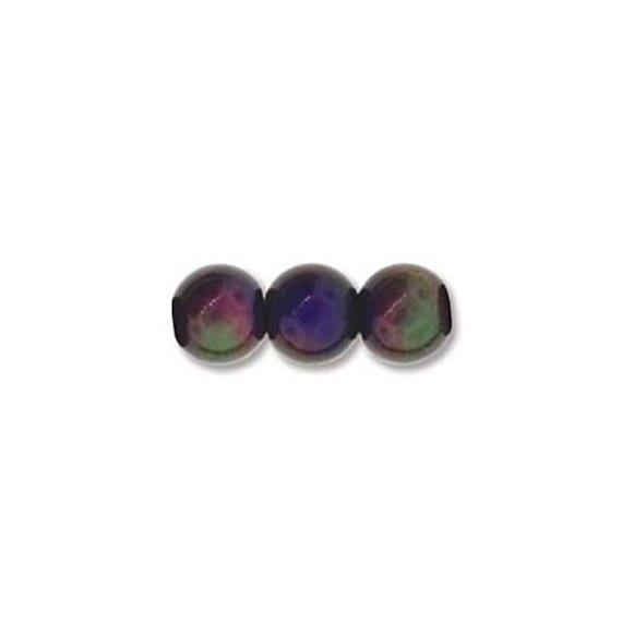 Mood Mirage Beads Color Changing Beads 43805 (50), 6mm Spacer Beads, 6mm Round Beads, Small Mood Bead, Jewelry Supplies, Bracelet Bead