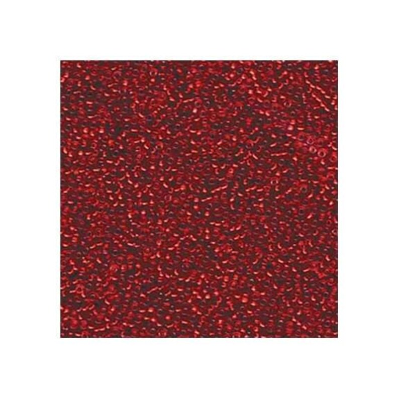 Miyuki Seed Beads 15/0 Silver Lined Red 15-1419 8.2g, Round Seed Beads, Glass Seed Bead, Size 15 Seed Bead, Japanese Seed Beads afbeelding 2