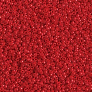Miyuki Seed Beads 11/0 Red 11-1684 24g Opaque Japanese Seed Beads, Size 11 Seed Beads, Glass Seed Beads, Rocaille Bead,