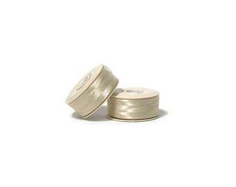 Nymo Beading Thread Size D Cream 41860 (2 bobbins) Cream Nymo Thread, Size D Nymo Thread, Nylon Beading Thread, Waxed Thread, Thin Thread