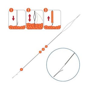 Speedle Needle for Quick Stringing Seed Beads 43954 (2), Collaspable Eye Needle, Twisted Wire Needle, Needle for Seed Beads Beadsmith Needle