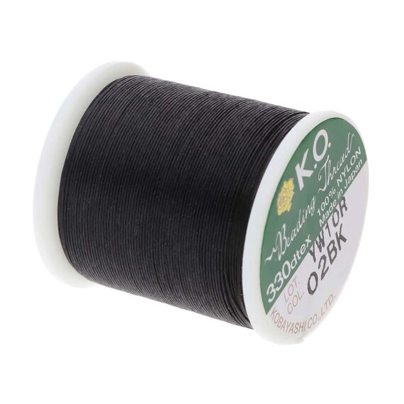 Black Nylon Beading Thread