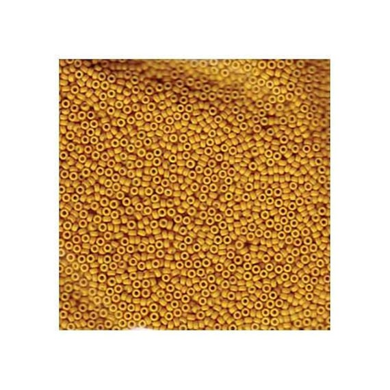 15-1233, Miyuki 8.2g Matte Mustard Yellow 15-1233, Miyuki 8.2g Matte Mustard Yellow