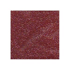 11/0 Miyuki Delica Beads Japanese Seed Beads DB062 (7.2g), Lt Cranberry Lined Crystal AB Delica Seed Beads, Glass Seed Beads, Cylinder Beads