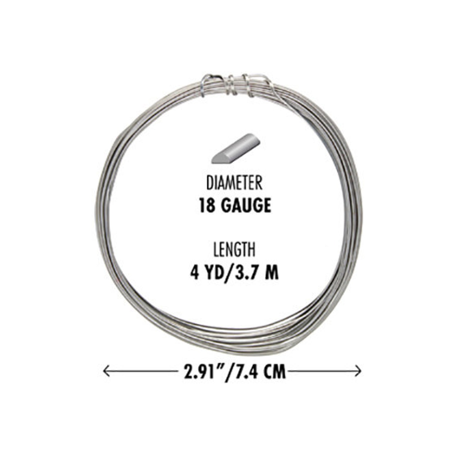 Half Round Wire 18 Gauge Titanium Color 4yards 41806 Etsy