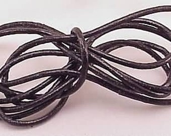 1mm Leather Cording Black Round 10054 (5 yards),  Jewelry Cording, Necklace Cord, Bracelet Cord, 1mm Cording, 1mm Leather Cording