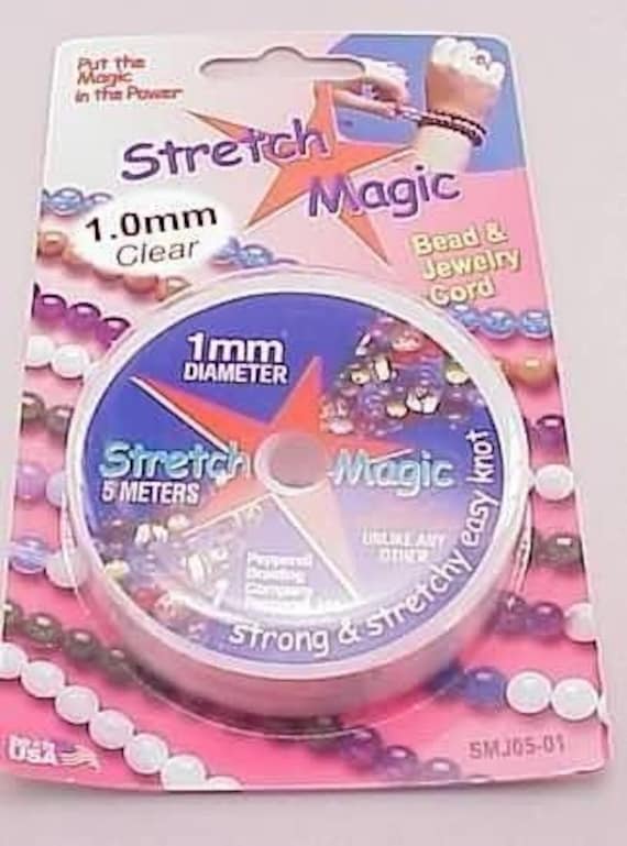 Stretch Magic Cord 1mm Diameter 5 meters Stretchy Cord, Clear Cording, Round Cording, Bracelet Cording, 1mm Cord, Stretch Cording