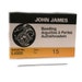 JJ10513E John James size 13, beading needles. 10 cards JJ10513E John James size 13, beading needles. 10 cards