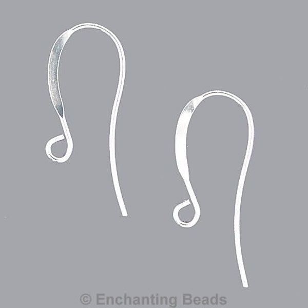 French Hook Earrings Silver-Plated 41054 (144) Fish Hook Earrings, Silver Ear Wires, Silver Earrings, Silver French Hook Ear Wires