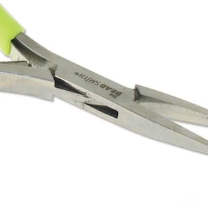 Micro Fine Narrow Flat Nose Pliers 55250 Narrow Pliers, Beadsmith Stainless Steel Pliers, 5 inch Pliers, Jewelry Pliers, Flatnose Pliers