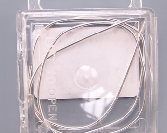 French Wire Bullion Silvertone 42039 (14 inches), Medium French Wire, Silver Bullion Wire, Flexible Thread Protection, Silver French Wire