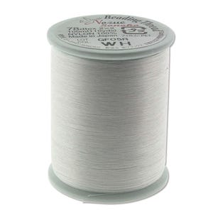 SoNo Beading Thread White Size 0 43769 (110yd Spool) Sonoko Nozue Thread, Japanese Thread, Nylon Beading Thread, 78 DTEX Thread