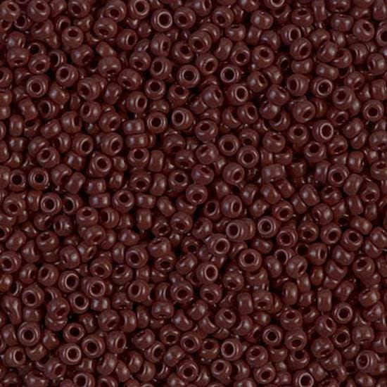 Miyuki Seed Beads 11/0 Opaque Brown 11-409 24g Tube Glass Size 11 Brown Seed Beads, Rocaille, Japanese Seed Beads