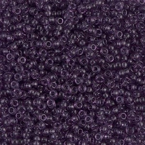 Miyuki Seed Beads 11/0 Transparent Lavender 11-157 24g Japanese Seed Beads, Purple Seed Beads, Glass Seed Beads, Rocaille Seed Beads