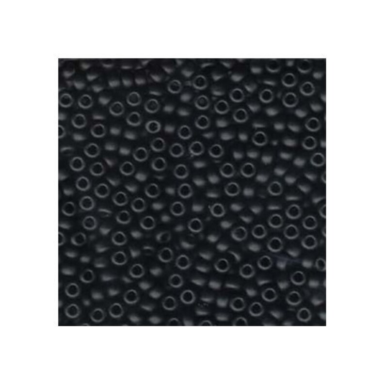Miyuki Seed Beads 6/0 Opaque Black 6-401 20g in a Tube, Glass Seed