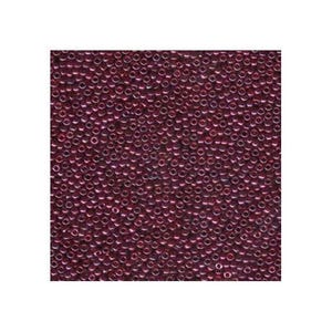 Miyuki Seed Beads 11/0 Cranberry Gold Luster 11-313 24g, Round Seed Beads, Glass Seed Beads, Size 11 Seed Beads, Japanese Seed Beads