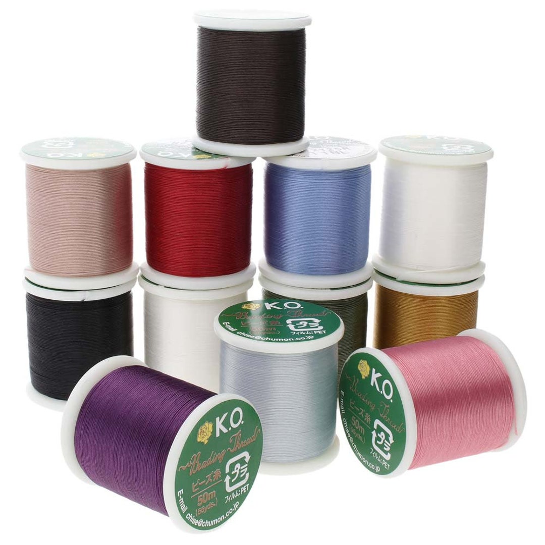 K.O. Beading Thread, Japanese Beading Thread 43338 12 Spool Thread