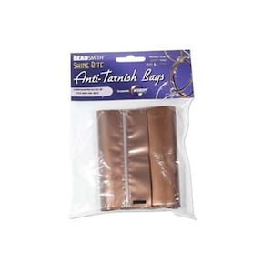 Shine Rite Anti Tarnish Protection Bags 55216 , 4 x 6 inch, Zipper Tarnish Resistant Bags, Jewelry Storage, Corrosion Prevention Bag
