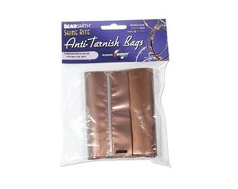 Shine Rite Anti Tarnish Protection Bags 55216 , 4 x 6 inch, Zipper Tarnish Resistant Bags, Jewelry Storage, Corrosion Prevention Bag