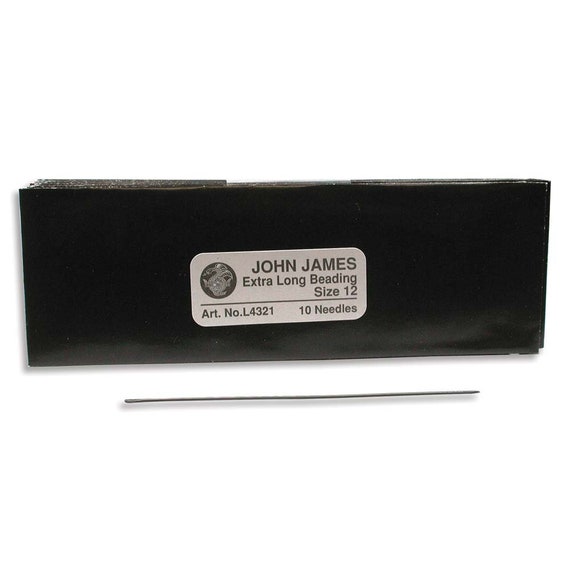 John James English Beading Needles Size 12 41433 Bulk Pack 25 Sewing Craft L4320