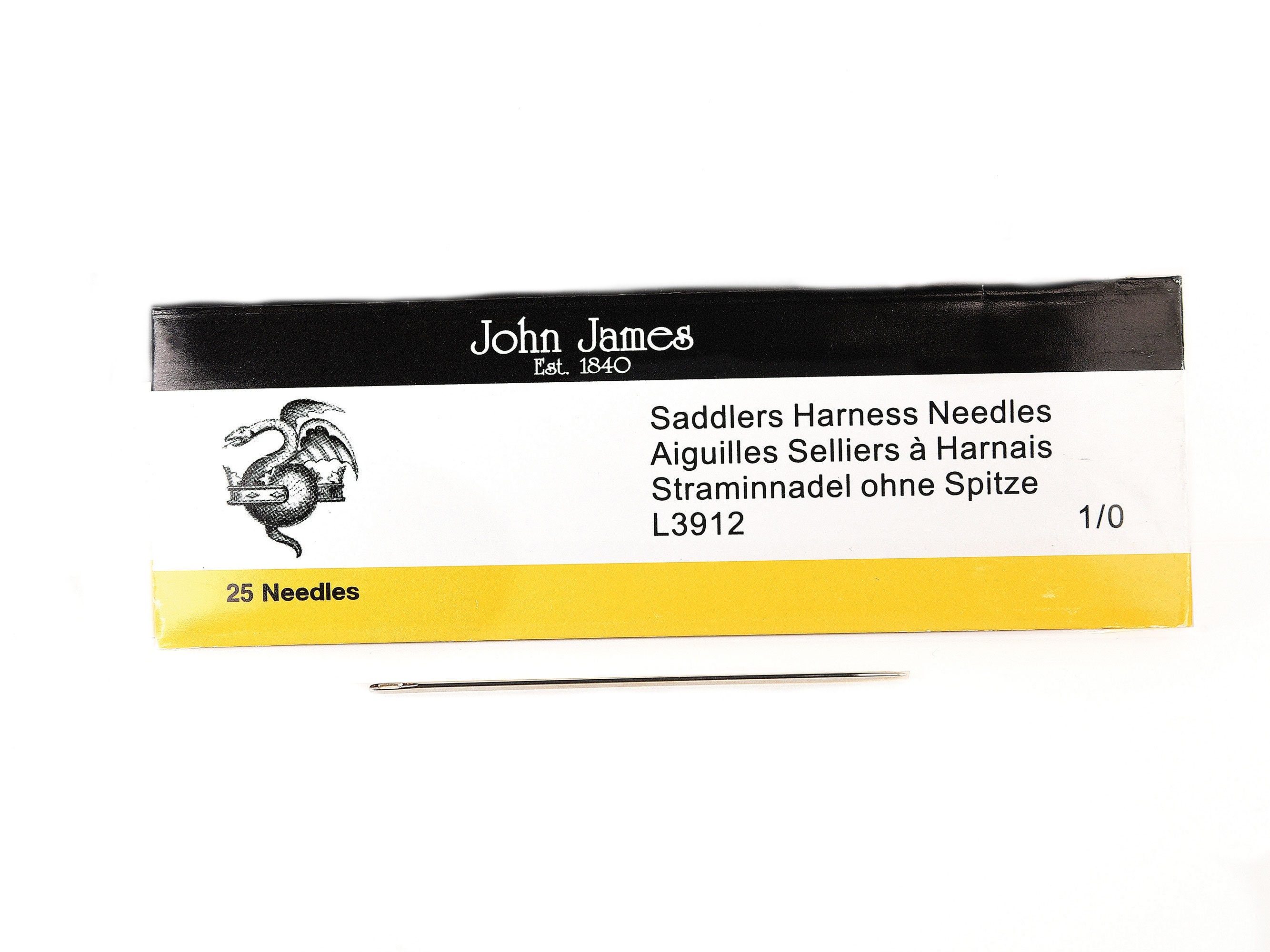 John James - Saddlers Harness Needles (Sz #4/2/0/00/000) 25 pack