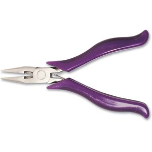 Chain Nose Pliers w Cutter Ergonomic Handles 41798 by Beadsmith Purple Pliers, Ergo Pliers, Beadsmith Pliers, Chainnose Pliers, Wire Cutter image 3