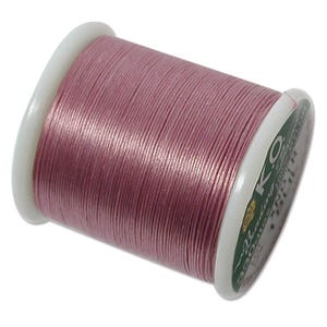 K.O. Beading Thread, Lilac Purple Japanese Beading Thread 43326 55yd, KO Beading Thread, Size B Beading Thread, Pre-Wax Nylon 330dtex