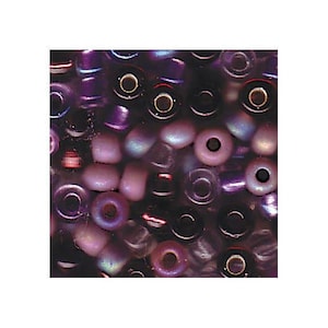 Miyuki Seed Beads 6/0 Lilacs Mixture 6-Mix01 20g in Tube, Purple Glass Seed Beads, Size 6 Seed Beads, Japanese Seed Beads, Round Seed Bead