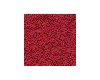 Miyuki Seed Beads 8/0 Opaque Red 8-408 22g Tube, SIze 8 Seed Beads, Red Seed Beads, Japanese Seed Beads, 3mm Seed Beads, Glass Seed Beads