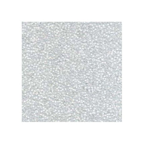 Miyuki Seed Beads 15/0 White LIned Crystal AB 15-284 8.2g, Round Seed Beads, Glass Seed Beads, Size 15 Seed Beads, Japanese Seed Beads