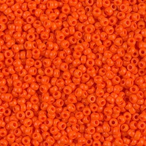 Miyuki Seed Beads 11/0 Opaque Orange 11-406 24g Tube Glass Size 11